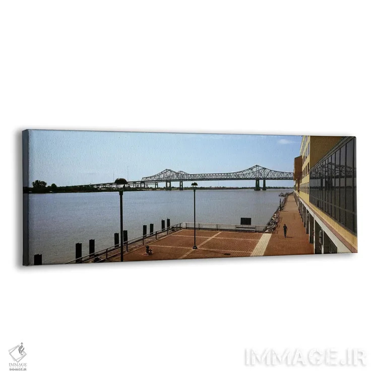 تابلو دکوراتیو Crescent City Connection Bridge, Mississippi River, New… اثر پانورامیک ایمجز - نمای پرسپکتیو محصول