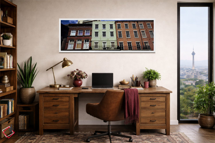 تابلو دکوراتیو Riverwalk Area, New Orleans, Louisiana, USA,نمای زاویه… اثر پانورامیک ایمجز - D1W