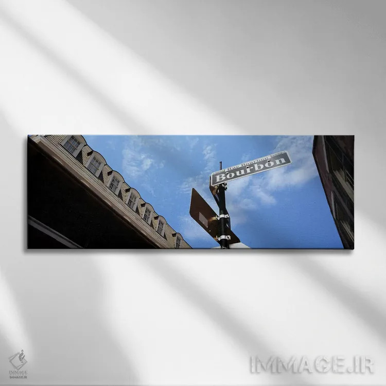 تابلو دکوراتیو Bourbon Street, French Market, French Quarter, New Orle… اثر پانورامیک ایمجز - نمای روبهرو روی دیوار