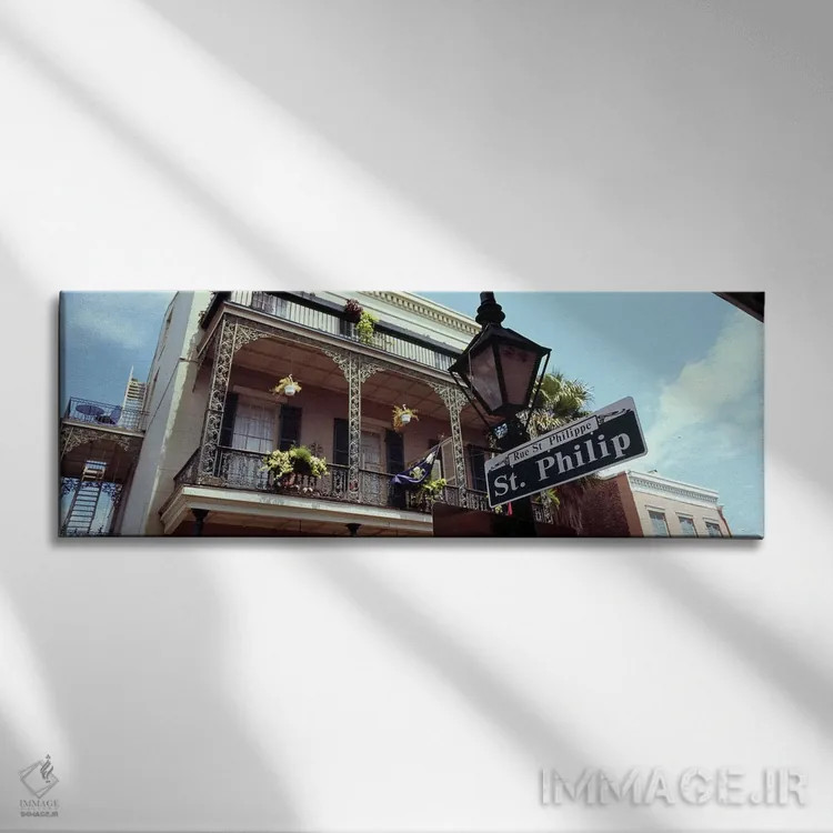 تابلو دکوراتیو St. Philip Street, French Market, French Quarter, New O… اثر پانورامیک ایمجز - نمای روبهرو روی دیوار