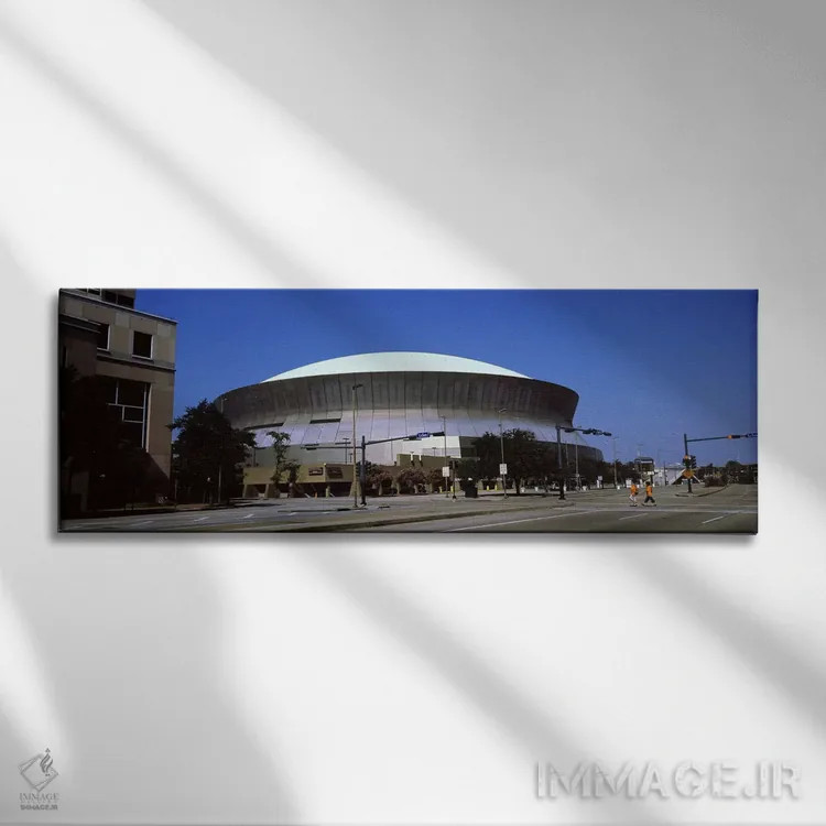تابلو دکوراتیو Louisiana Superdome, New Orleans, Louisiana, USA,نمای ز… اثر پانورامیک ایمجز - نمای روبهرو روی دیوار