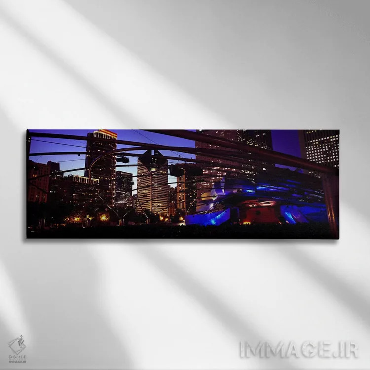 تابلو دکوراتیو Millennium Park, Chicago, Cook County, Illinois, USA,سا… اثر پانورامیک ایمجز - نمای روبهرو روی دیوار