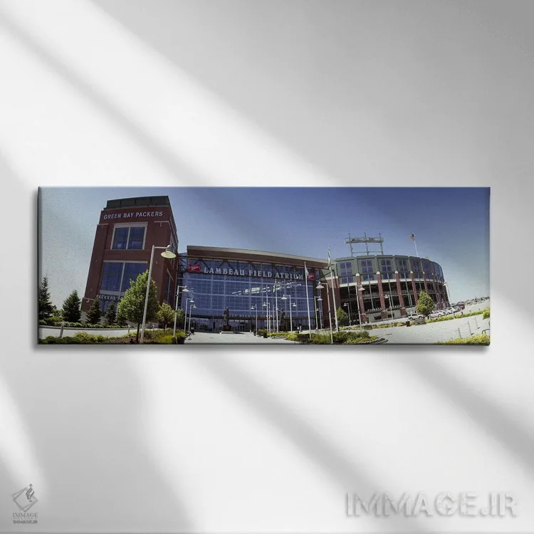 تابلو دکوراتیو Lambeau Field, Green Bay, Wisconsin, USA,نمای بیرونی اس… اثر پانورامیک ایمجز - نمای روبهرو روی دیوار