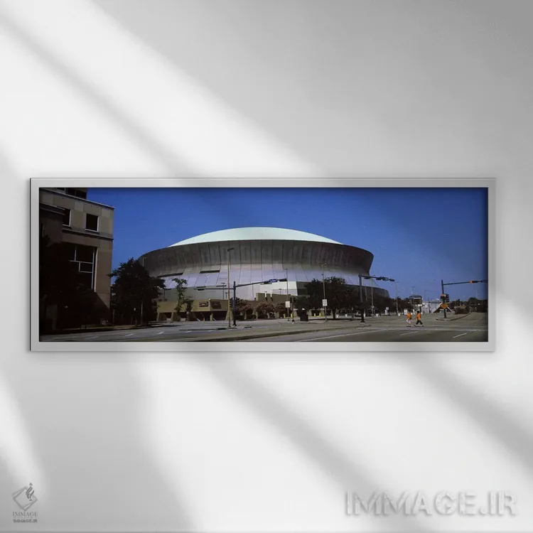 تابلو دکوراتیو Louisiana Superdome, New Orleans, Louisiana, USA,نمای ز… اثر پانورامیک ایمجز - نمای قابدار سفید
