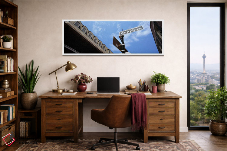 تابلو دکوراتیو Bourbon Street, French Market, French Quarter, New Orle… اثر پانورامیک ایمجز - D1W