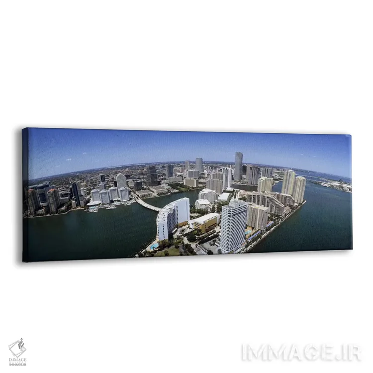 تابلو دکوراتیو Miami, Miami-Dade County, Florida, USA 2008,نمای هوایی… اثر پانورامیک ایمجز - نمای پرسپکتیو محصول