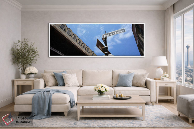 تابلو دکوراتیو Bourbon Street, French Market, French Quarter, New Orle… اثر پانورامیک ایمجز - D4W