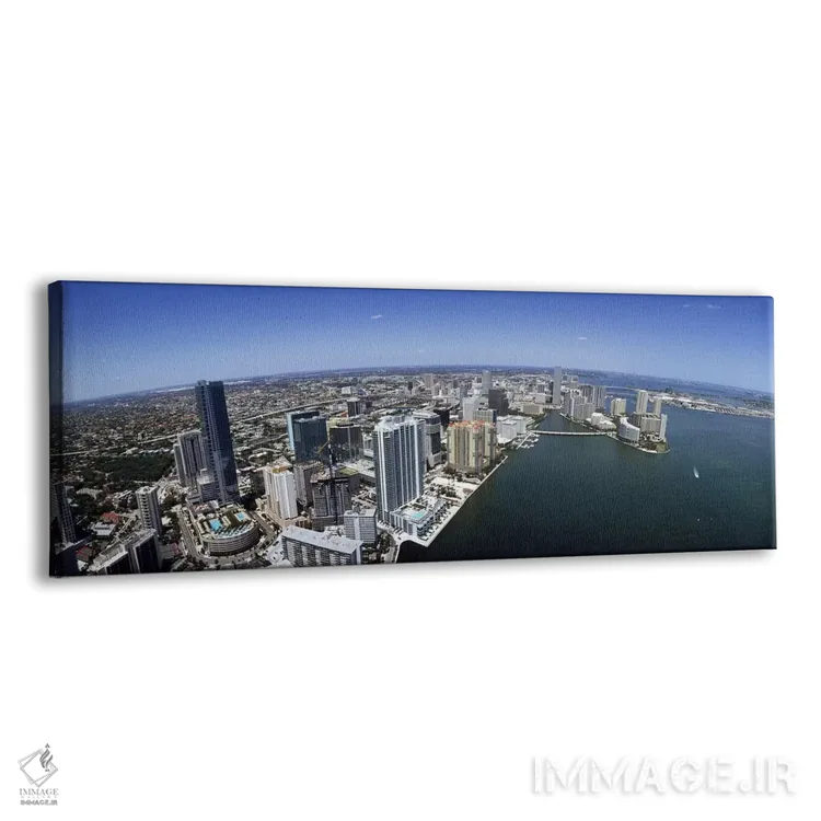 تابلو دکوراتیو Miami-Dade County, Florida, USA,نمای هوایی از شهر میامی… اثر پانورامیک ایمجز - نمای پرسپکتیو محصول