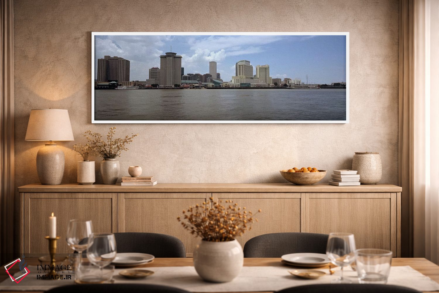 تابلو دکوراتیو New Orleans, Louisiana, USA #2,ساختمان ها دیده شده از ع… اثر پانورامیک ایمجز - D2W