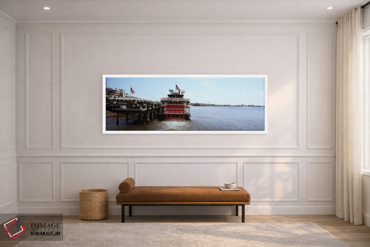 تابلو دکوراتیو Mississippi River, New Orleans, Louisiana, USA,قایق پار… اثر پانورامیک ایمجز - D1W