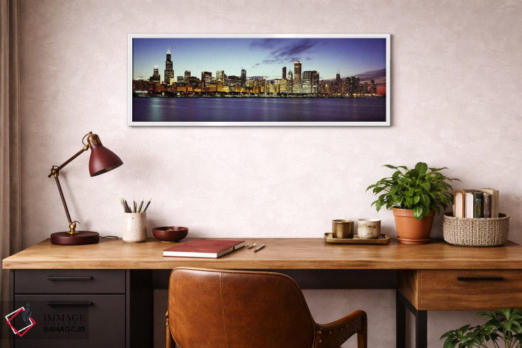 تابلو دکوراتیو Lake Michigan, Chicago, Cook County, Illinois, USA,ساخت… اثر پانورامیک ایمجز - D2W