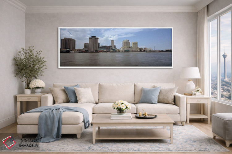 تابلو دکوراتیو New Orleans, Louisiana, USA #2,ساختمان ها دیده شده از ع… اثر پانورامیک ایمجز - D4W