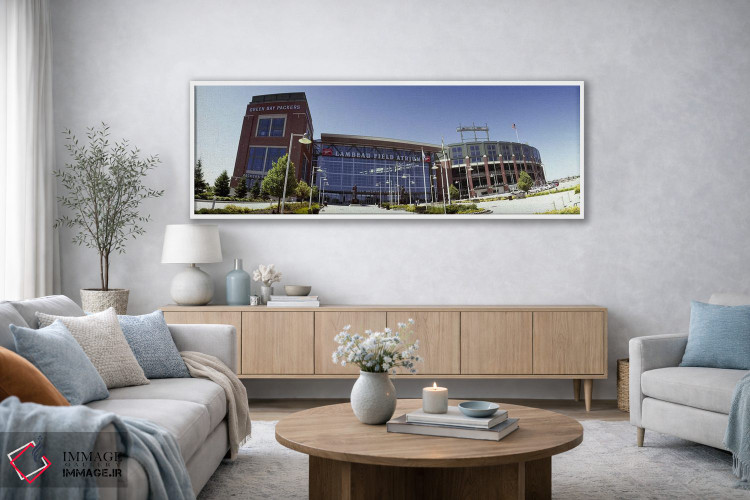 تابلو دکوراتیو Lambeau Field, Green Bay, Wisconsin, USA,نمای بیرونی اس… اثر پانورامیک ایمجز - D3W
