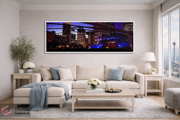 تابلو دکوراتیو Millennium Park, Chicago, Cook County, Illinois, USA,سا… اثر پانورامیک ایمجز - D4W