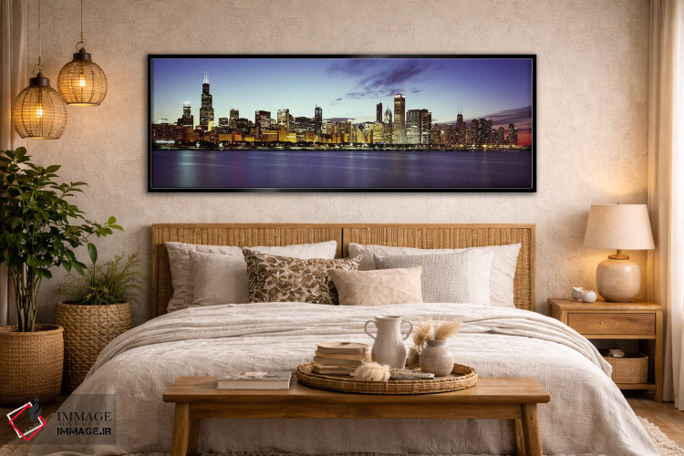 تابلو دکوراتیو Lake Michigan, Chicago, Cook County, Illinois, USA,ساخت… اثر پانورامیک ایمجز - D5B