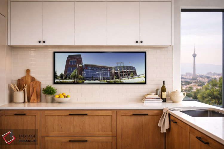 تابلو دکوراتیو Lambeau Field, Green Bay, Wisconsin, USA,نمای بیرونی اس… اثر پانورامیک ایمجز - D5B