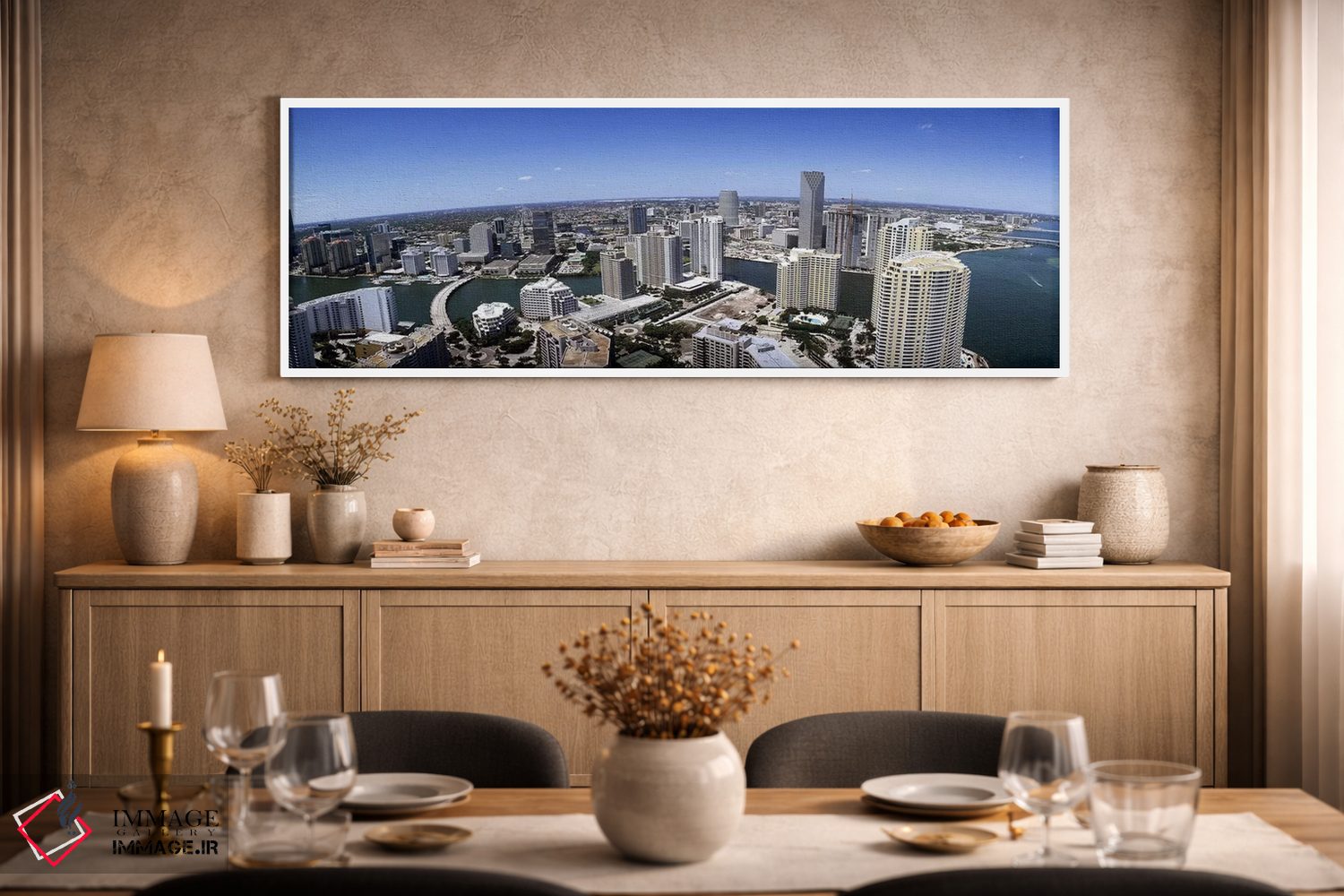 تابلو دکوراتیو Miami, Miami-Dade County, Florida, USA 2008 #2,نمای هوا… اثر پانورامیک ایمجز - D2W