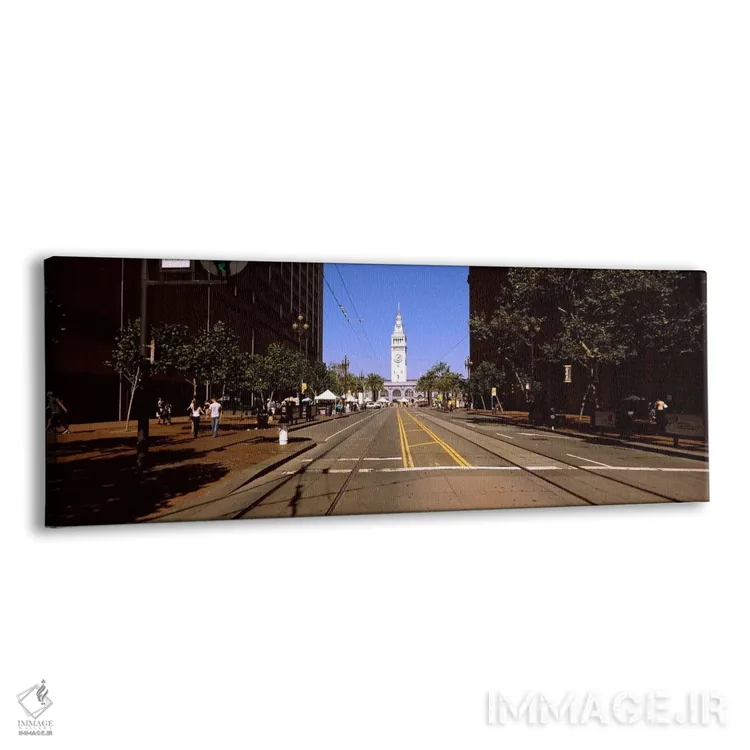 تابلو دکوراتیو Ferry Building, San Francisco, California, USA,گردشگران… اثر پانورامیک ایمجز - نمای پرسپکتیو محصول