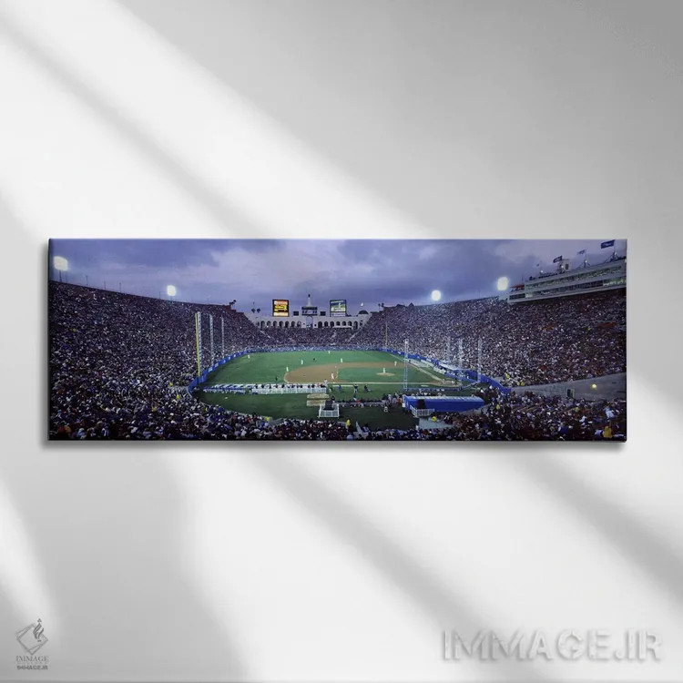 تابلو دکوراتیو Los Angeles Dodgers, Los Angeles Memorial Coliseum, Los… اثر پانورامیک ایمجز - نمای روبهرو روی دیوار