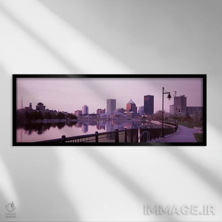 تابلو دکوراتیو Genesee, Rochester, Monroe County, New York State, USA… اثر پانورامیک ایمجز - نمای قابدار مشکی