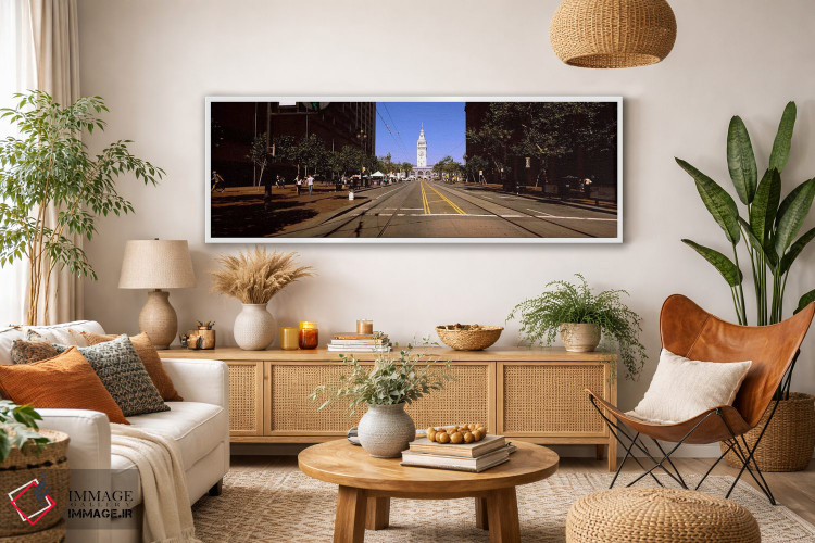تابلو دکوراتیو Ferry Building, San Francisco, California, USA,گردشگران… اثر پانورامیک ایمجز - D2W