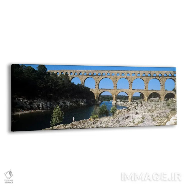 تابلو دکوراتیو Pont Du Gard, Nimes, Gard, Languedoc-Rousillon, France… اثر پانورامیک ایمجز - نمای پرسپکتیو محصول