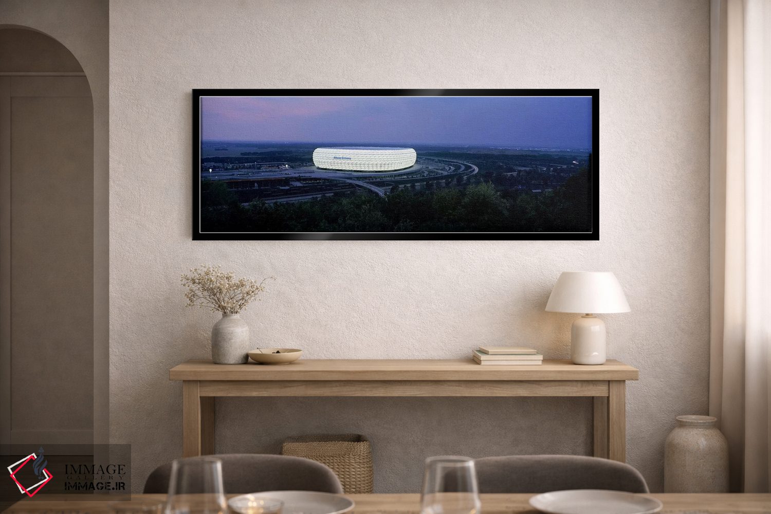 تابلو دکوراتیو Allianz Arena, Munich, Bavaria, Germany,استادیوم فوتبال… اثر پانورامیک ایمجز - D1B