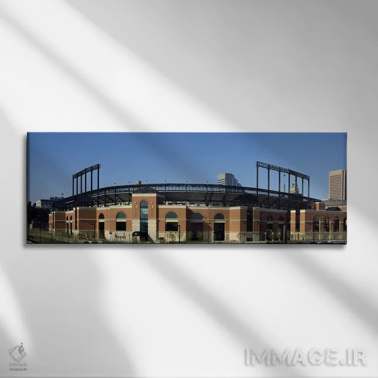 تابلو دکوراتیو Oriole Park at Camden Yards, Baltimore, Maryland, USA,و… اثر پانورامیک ایمجز - نمای روبهرو روی دیوار