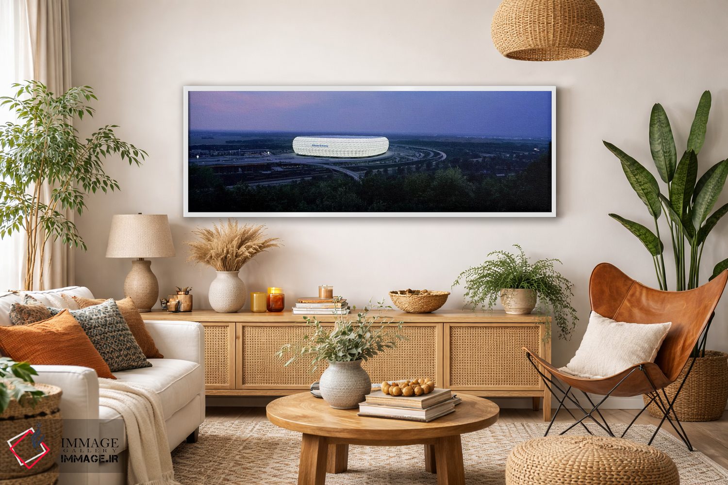 تابلو دکوراتیو Allianz Arena, Munich, Bavaria, Germany,استادیوم فوتبال… اثر پانورامیک ایمجز - D3W