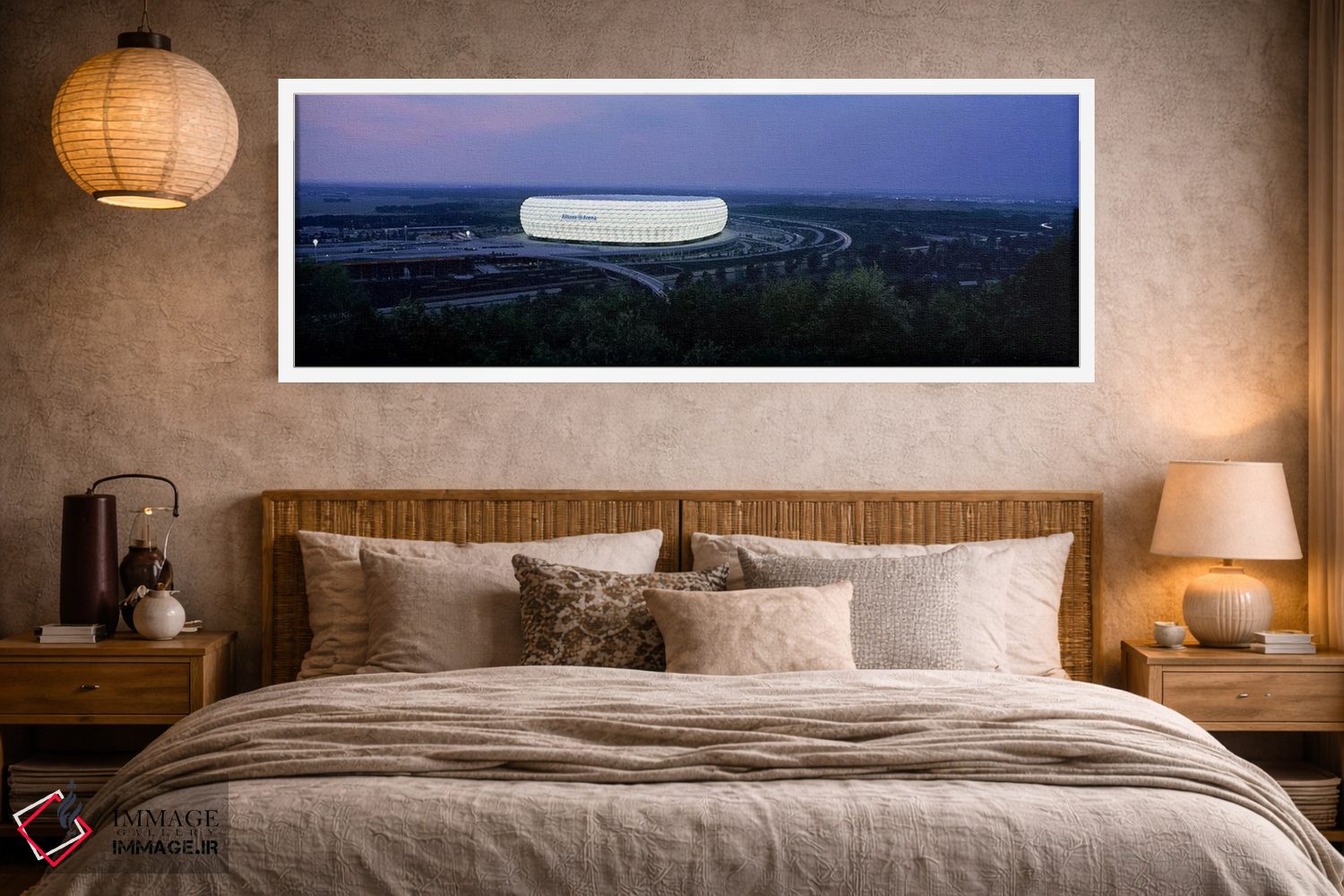 تابلو دکوراتیو Allianz Arena, Munich, Bavaria, Germany,استادیوم فوتبال… اثر پانورامیک ایمجز - D4W
