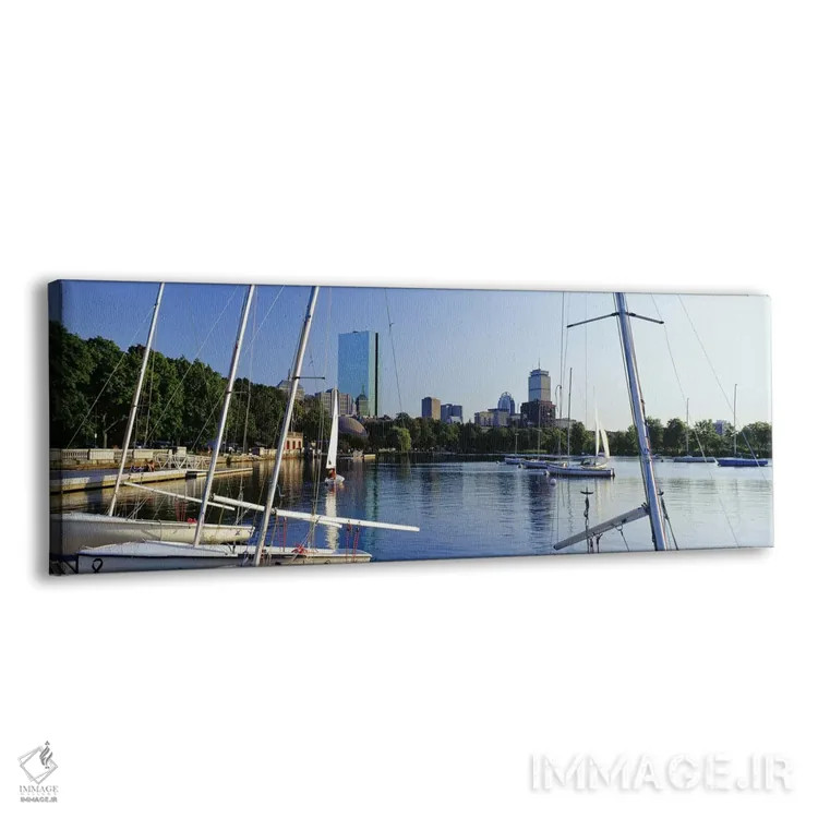تابلو دکوراتیو Charles River, Back Bay, Boston, Suffolk County, Massac… اثر پانورامیک ایمجز - نمای پرسپکتیو محصول