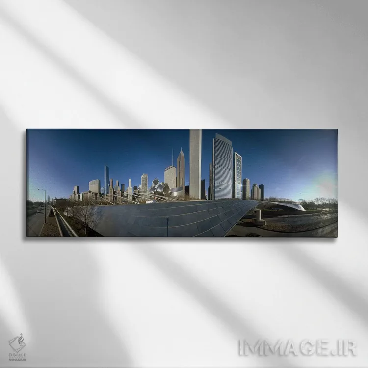 تابلو دکوراتیو Millennium Park, Jay Pritzker Pavilion, Lake Shore Driv… اثر پانورامیک ایمجز - نمای روبهرو روی دیوار