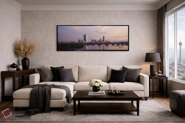 تابلو دکوراتیو Boston, Suffolk County, Massachusetts, USA,خط افق بک بی… اثر پانورامیک ایمجز - D3B