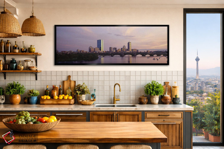 تابلو دکوراتیو Boston, Suffolk County, Massachusetts, USA,خط افق بک بی… اثر پانورامیک ایمجز - D2B