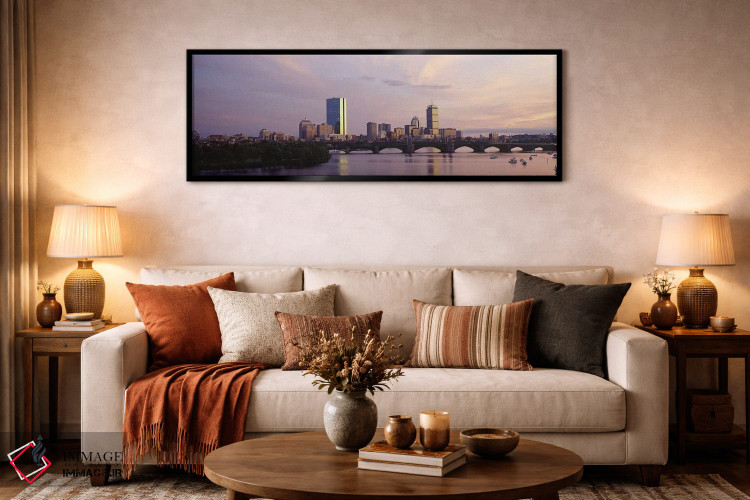 تابلو دکوراتیو Boston, Suffolk County, Massachusetts, USA,خط افق بک بی… اثر پانورامیک ایمجز - D4B