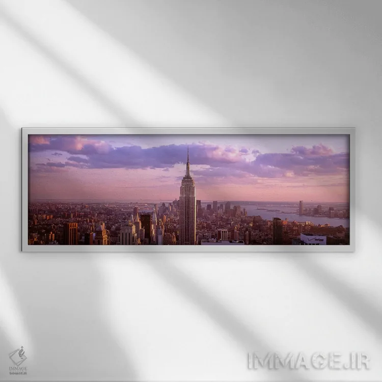 تابلو دکوراتیو Rockefeller Center, Midtown Manhattan, Manhattan, New Y… اثر پانورامیک ایمجز - نمای قابدار سفید