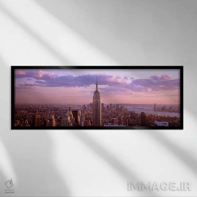 تابلو دکوراتیو Rockefeller Center, Midtown Manhattan, Manhattan, New Y… اثر پانورامیک ایمجز - نمای قابدار مشکی