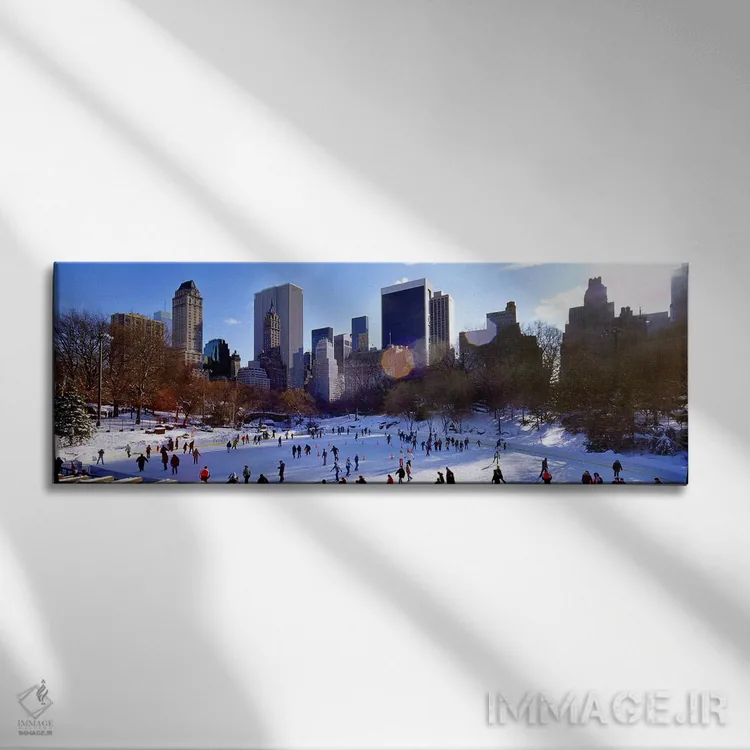 تابلو دکوراتیو Wollman Rink, Central Park, Manhattan, New York City, N… اثر پانورامیک ایمجز - نمای روبهرو روی دیوار