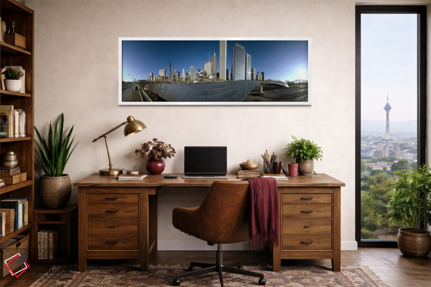تابلو دکوراتیو Millennium Park, Jay Pritzker Pavilion, Lake Shore Driv… اثر پانورامیک ایمجز - D1W