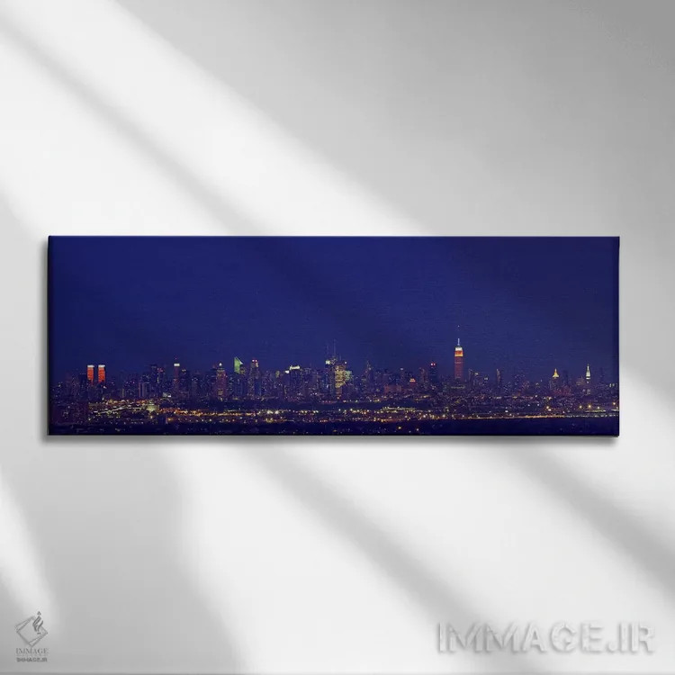 تابلو دکوراتیو New York City, New York State, USA,ساختمان ها در شهر رو… اثر پانورامیک ایمجز - نمای روبهرو روی دیوار