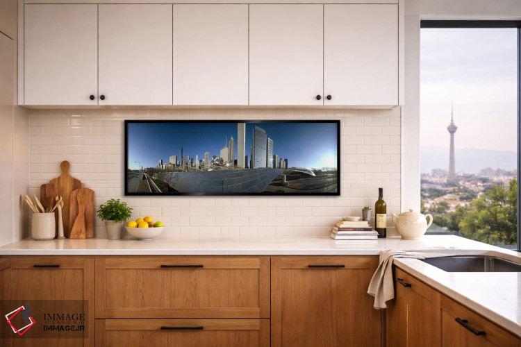 تابلو دکوراتیو Millennium Park, Jay Pritzker Pavilion, Lake Shore Driv… اثر پانورامیک ایمجز - D6B