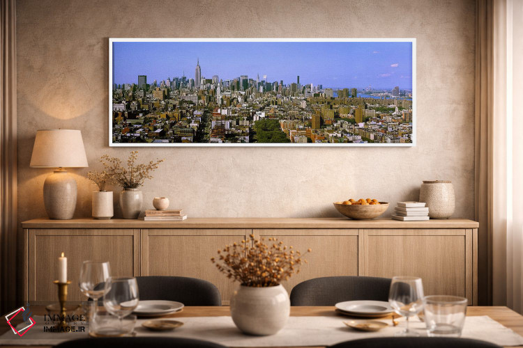 تابلو دکوراتیو New York City, New York State, USA,نمای ۱۸۰ درجه ای از… اثر پانورامیک ایمجز - D2W