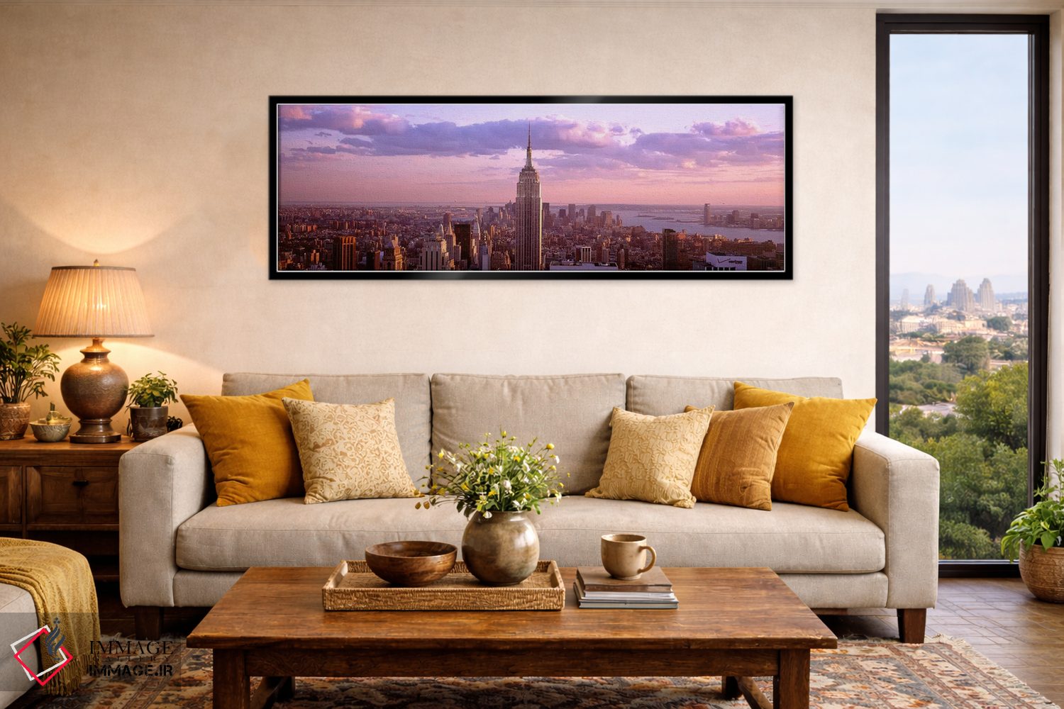 تابلو دکوراتیو Rockefeller Center, Midtown Manhattan, Manhattan, New Y… اثر پانورامیک ایمجز - D6B