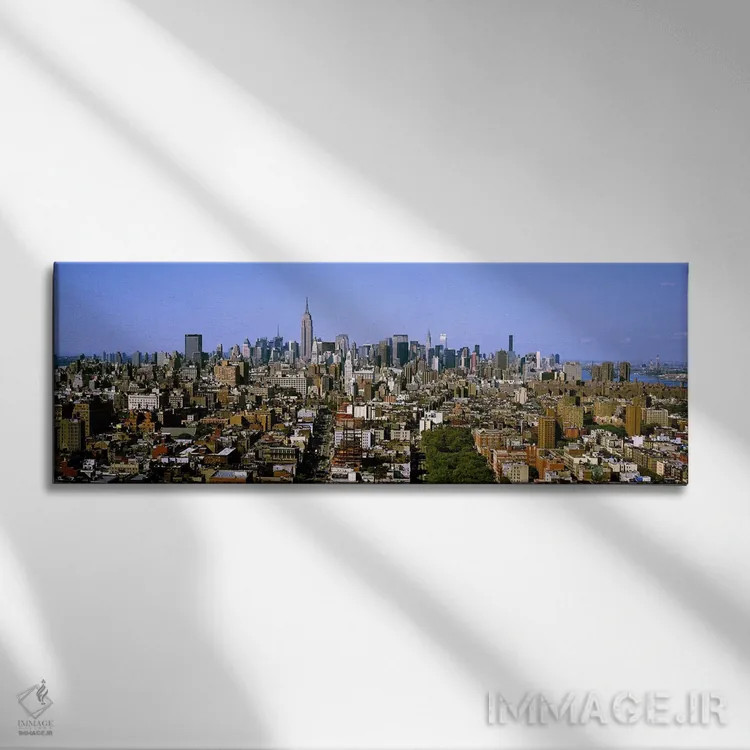 تابلو دکوراتیو New York City, New York State, USA #5,نمای هوایی شهر، ن… اثر پانورامیک ایمجز - نمای روبهرو روی دیوار