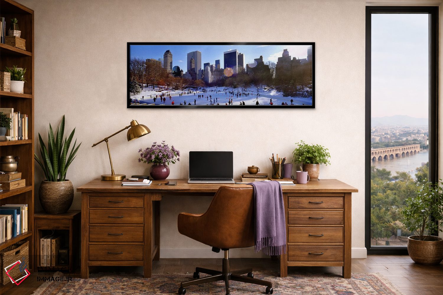 تابلو دکوراتیو Wollman Rink, Central Park, Manhattan, New York City, N… اثر پانورامیک ایمجز - D2B