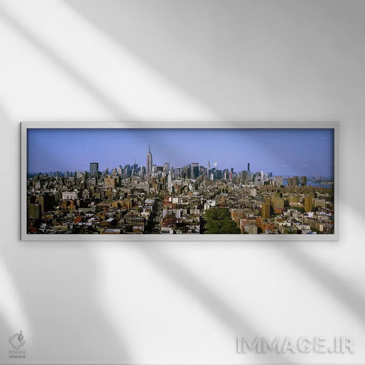 تابلو دکوراتیو New York City, New York State, USA #5,نمای هوایی شهر، ن… اثر پانورامیک ایمجز - نمای قابدار سفید