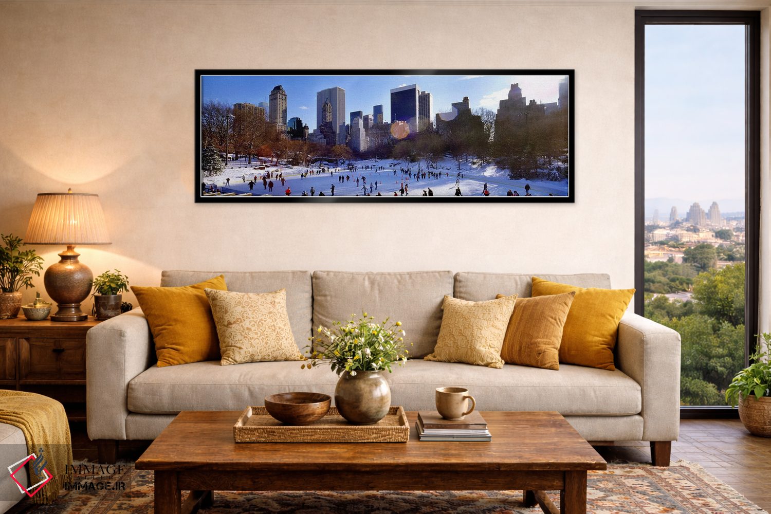 تابلو دکوراتیو Wollman Rink, Central Park, Manhattan, New York City, N… اثر پانورامیک ایمجز - D6B