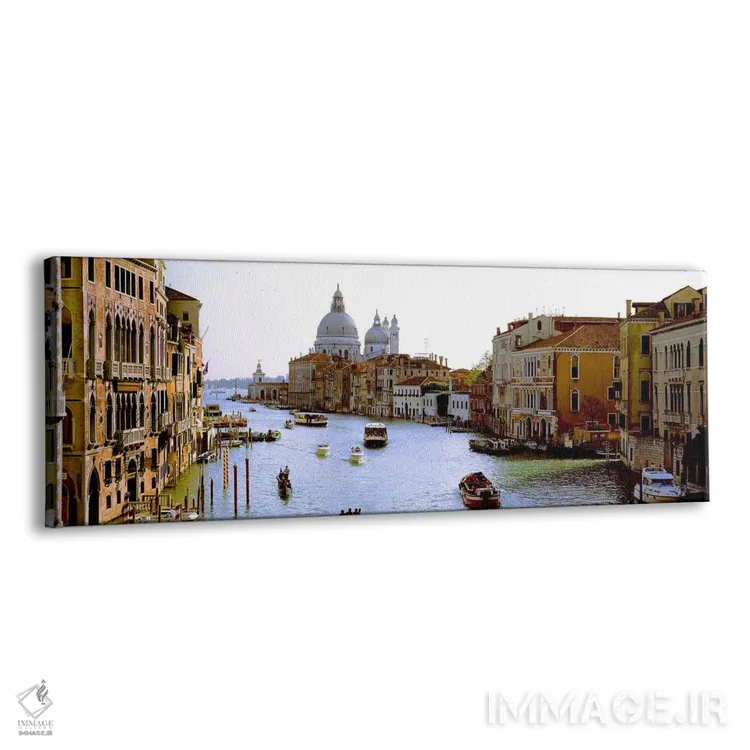 تابلو دکوراتیو Grand Canal, Venice, Veneto, Italy,قایق ها در کانال با… اثر پانورامیک ایمجز - نمای پرسپکتیو محصول