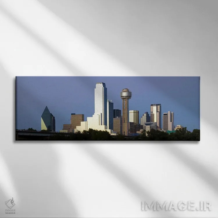 تابلو دکوراتیو Reunion Tower, Dallas, Texas, USA #2,آسمان خراش ها در ش… اثر پانورامیک ایمجز - نمای روبهرو روی دیوار