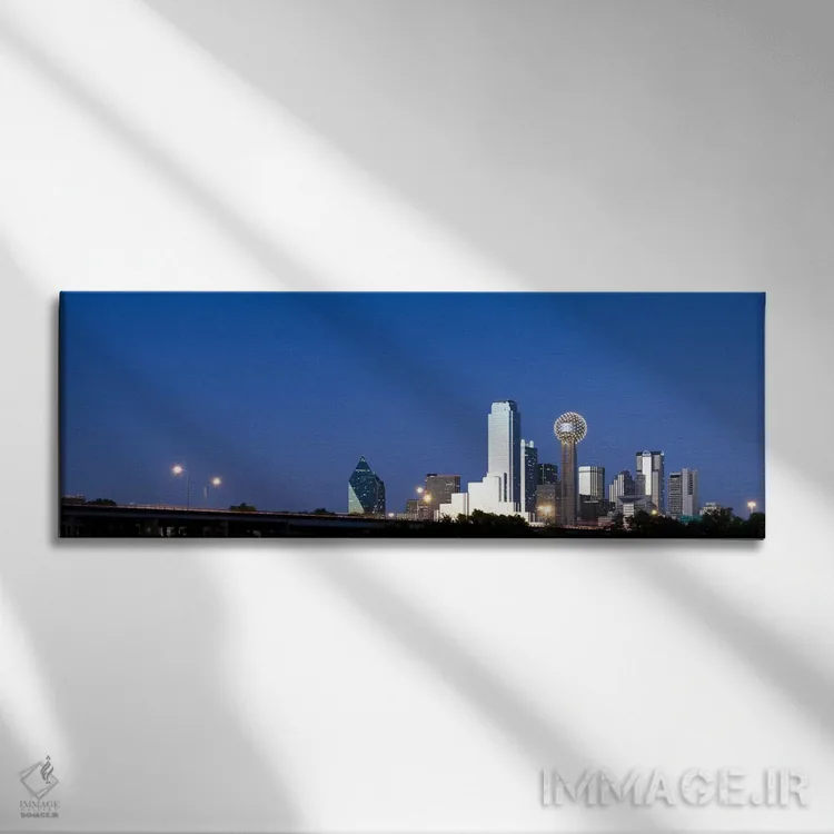 تابلو دکوراتیو Reunion Tower, Dallas, Texas, USA #3,آسمان خراش ها در ش… اثر پانورامیک ایمجز - نمای روبهرو روی دیوار